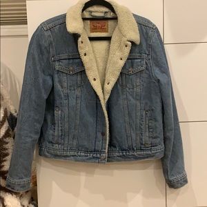 Women’s Levi Sherpa jean coat